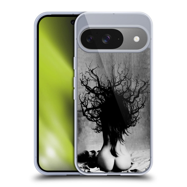 LouiJoverArt Black And White She Oak Soft Gel Case for Google Pixel 9 / Pixel 9 Pro