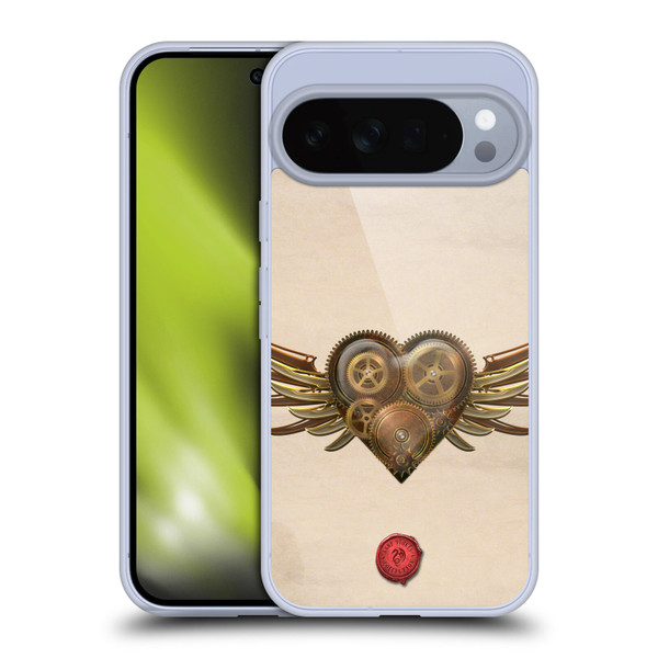 Anne Stokes Steampunk Winged Cog Heart Soft Gel Case for Google Pixel 10 Pro XL