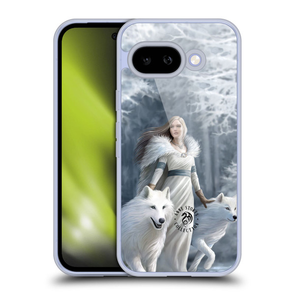 Anne Stokes Wolves Winter Guardians Soft Gel Case for Google Pixel 9A