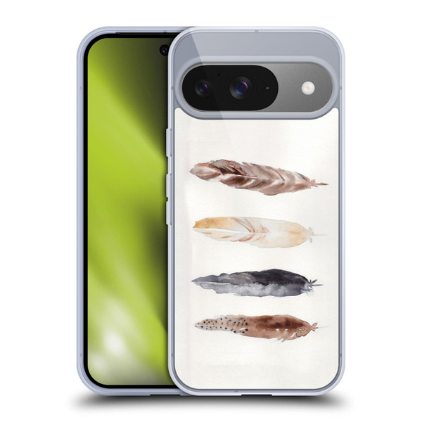 Mai Autumn Feathers Pattern Soft Gel Case for Google Pixel 9 / Pixel 9 Pro