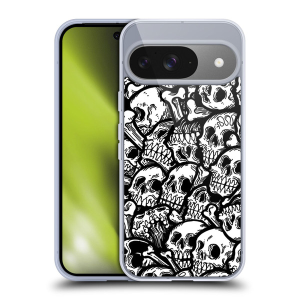 Matt Bailey Skull All Over Soft Gel Case for Google Pixel 9 / Pixel 9 Pro