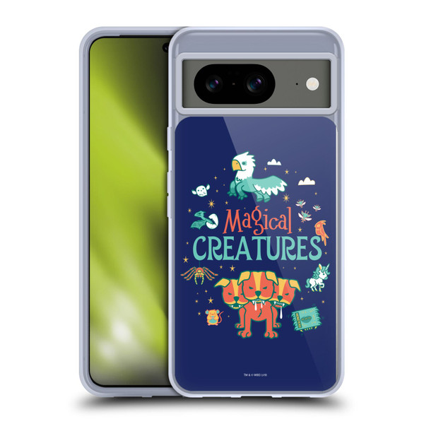 Harry Potter Deathly Hallows I Magical Creatures Soft Gel Case for Google Pixel 8
