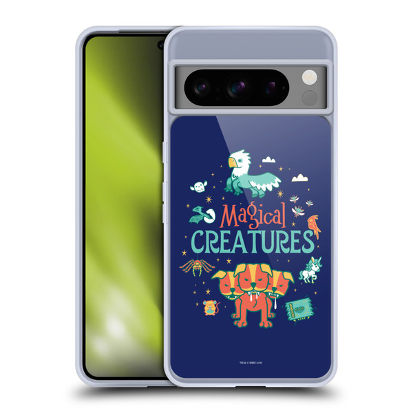 Harry Potter Deathly Hallows I Magical Creatures Soft Gel Case for Google Pixel 8 Pro