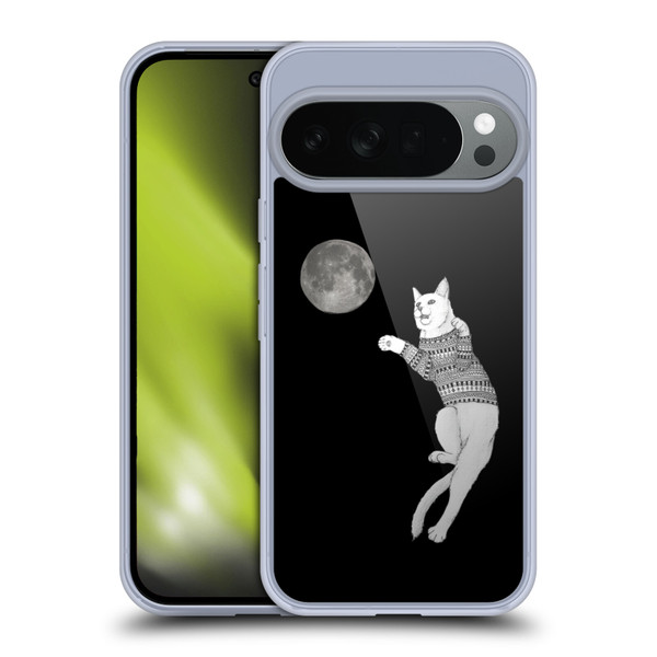 Barruf Animals Cat-ch The Moon Soft Gel Case for Google Pixel 10