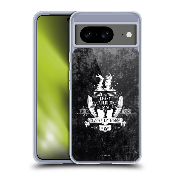 Harry Potter Locations Typography The Leaky Cauldron Soft Gel Case for Google Pixel 8