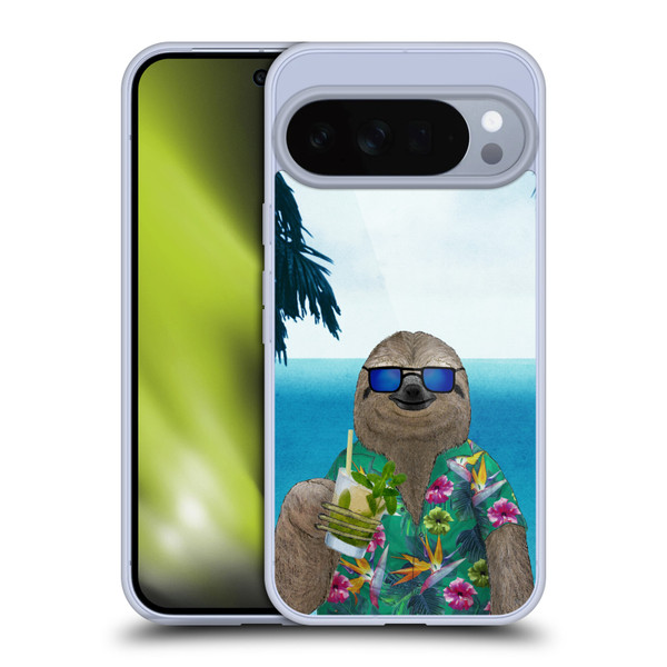 Barruf Animals Sloth In Summer Soft Gel Case for Google Pixel 10 Pro XL