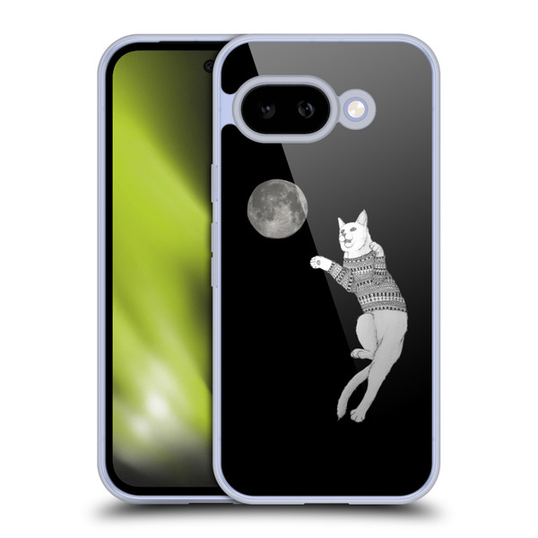 Barruf Animals Cat-ch The Moon Soft Gel Case for Google Pixel 9A