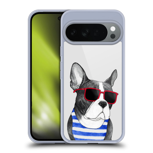 Barruf Dogs Frenchie Summer Style Soft Gel Case for Google Pixel 10