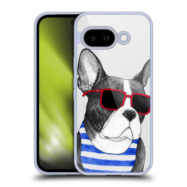 Barruf Dogs Frenchie Summer Style Soft Gel Case for Google Pixel 9A