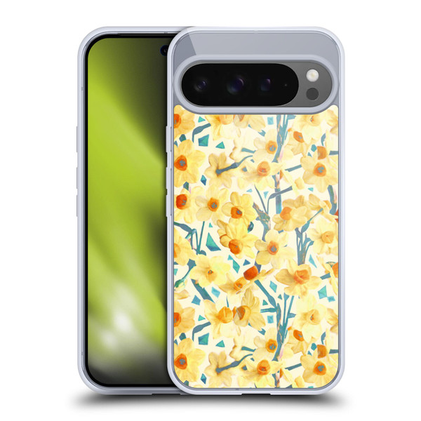 Micklyn Le Feuvre Florals 2 Yellow Jonquils Soft Gel Case for Google Pixel 9 Pro XL