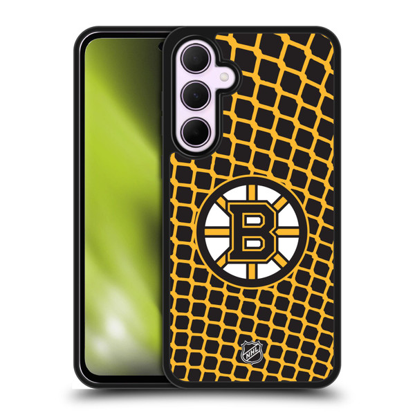 NHL Boston Bruins Net Pattern Gel Armour Case For Samsung Galaxy A35 5G