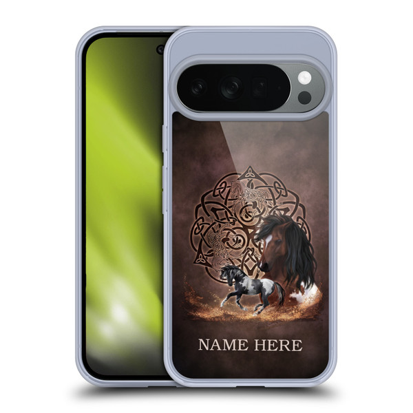 Custom Customised Personalised Brigid Ashwood Name and Initial Horse Soft Gel Case for Google Pixel 10