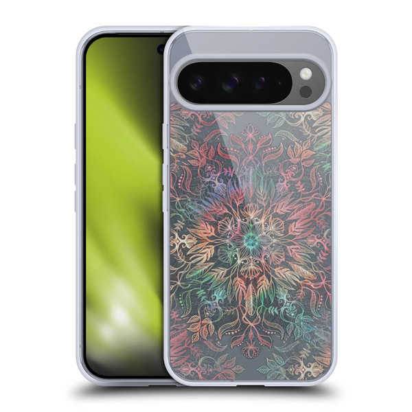 Micklyn Le Feuvre Floral Patterns Winter Sunset Mandala Soft Gel Case for Google Pixel 9 Pro XL