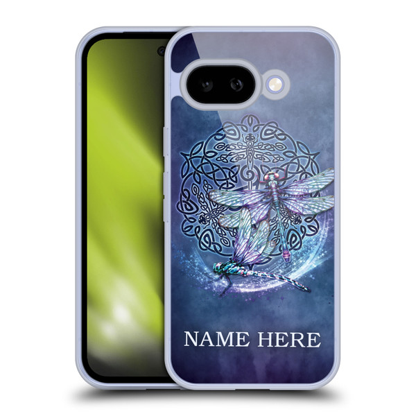 Custom Customised Personalised Brigid Ashwood Name and Initial Dragonfly Soft Gel Case for Google Pixel 9A