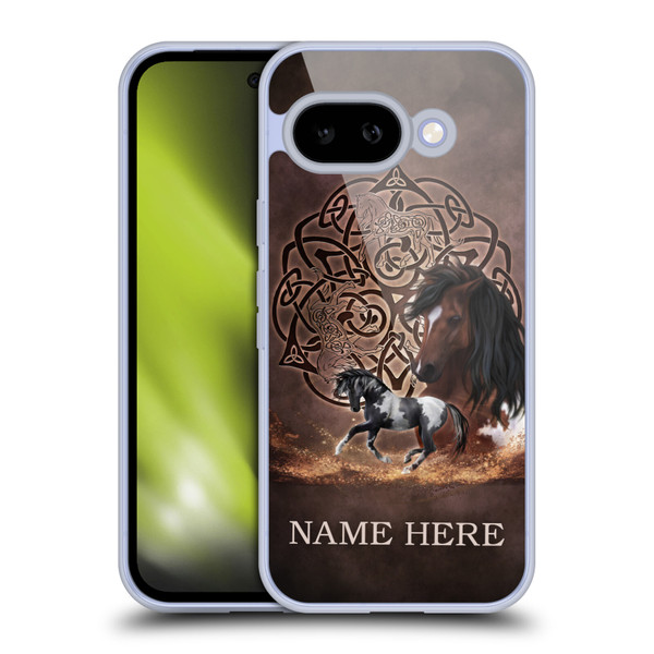 Custom Customised Personalised Brigid Ashwood Name and Initial Horse Soft Gel Case for Google Pixel 9A
