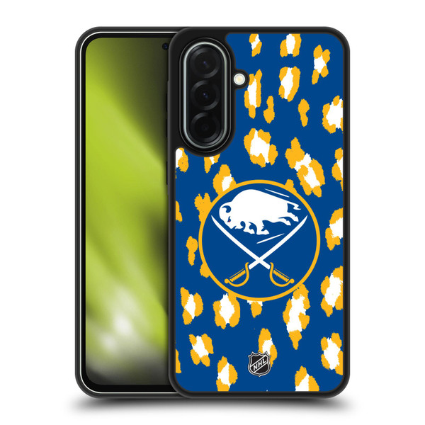 NHL Buffalo Sabres Leopard Pattern Gel Armour Case For Samsung Galaxy A36 5G
