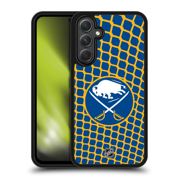 NHL Buffalo Sabres Net Pattern Gel Armour Case For Samsung Galaxy A54 5G