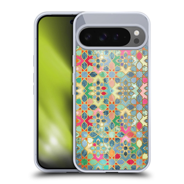 Micklyn Le Feuvre Moroccan Gilt and Glory Soft Gel Case for Google Pixel 9 Pro XL