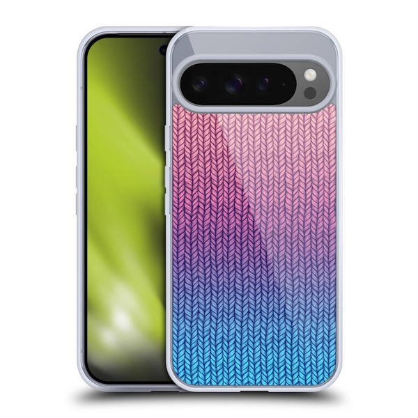 Micklyn Le Feuvre Patterns Chunky Knit Soft Gel Case for Google Pixel 9 Pro XL