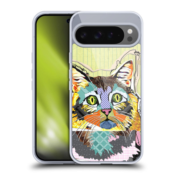 Michel Keck Animal Collage Cat Soft Gel Case for Google Pixel 9 Pro XL