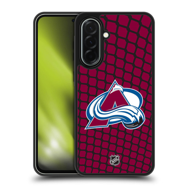 NHL Colorado Avalanche Net Pattern Gel Armour Case For Samsung Galaxy A36 5G