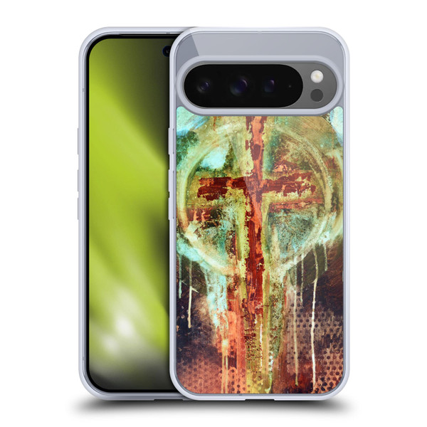 Michel Keck Religious Abstract Cross Soft Gel Case for Google Pixel 9 Pro XL