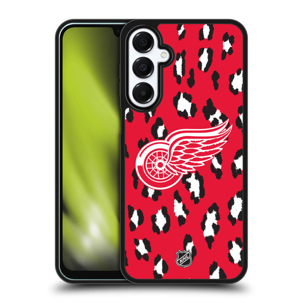 NHL Detroit Red Wings Leopard Pattern Gel Armour Case For Samsung Galaxy A16 5G