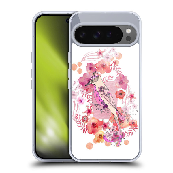 Monika Strigel Animals And Flowers Bird Soft Gel Case for Google Pixel 9 Pro XL