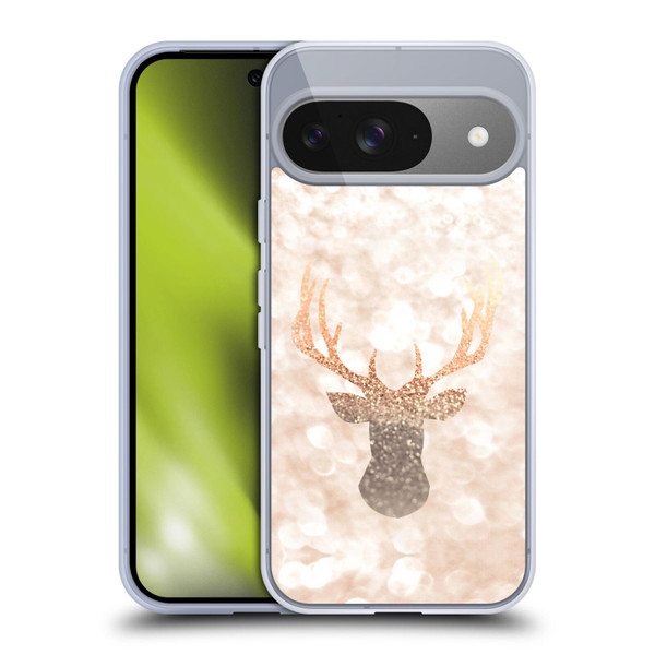 Monika Strigel Champagne Gold Deer Soft Gel Case for Google Pixel 9 / Pixel 9 Pro