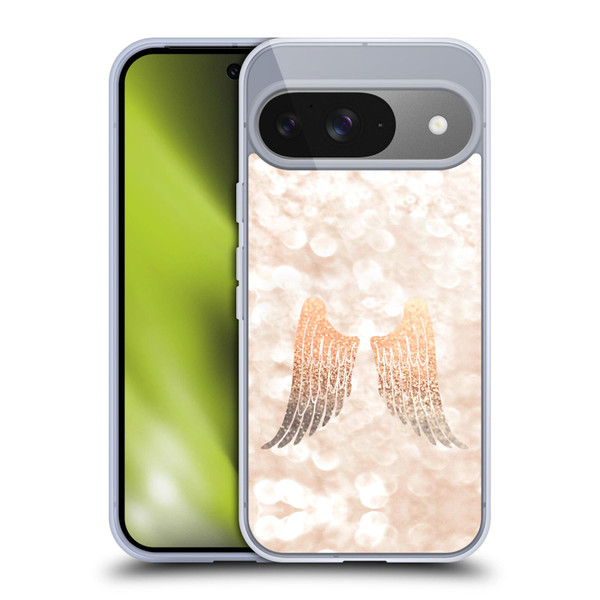 Monika Strigel Champagne Gold Wings Soft Gel Case for Google Pixel 9 / Pixel 9 Pro