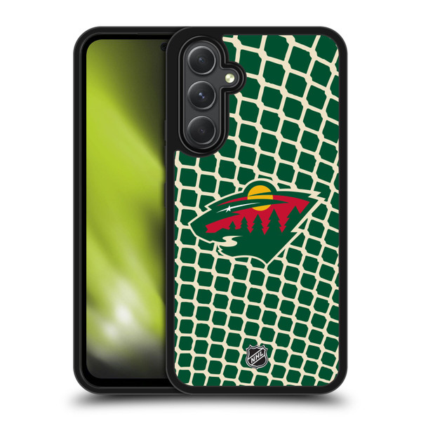 NHL Minnesota Wild Net Pattern Gel Armour Case For Samsung Galaxy A54 5G
