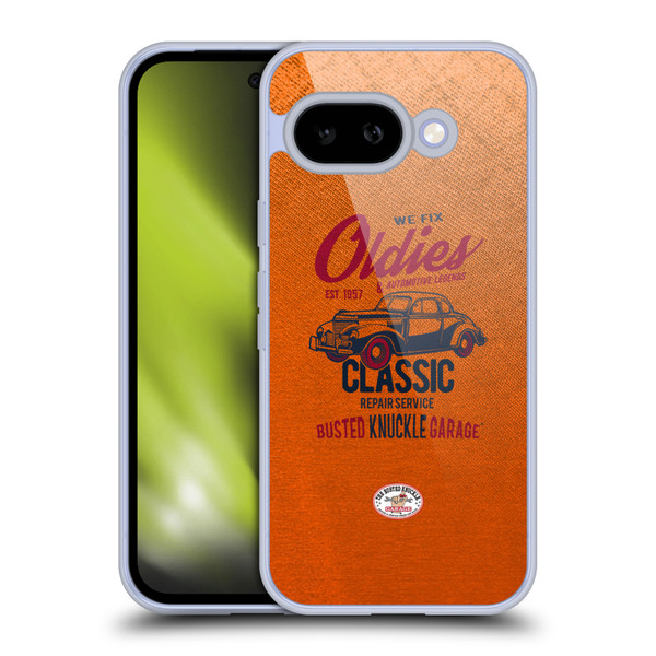 Busted Knuckle Garage Graphics Classic Soft Gel Case for Google Pixel 9A
