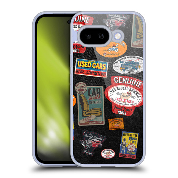 Busted Knuckle Garage Graphics Patches Soft Gel Case for Google Pixel 9A