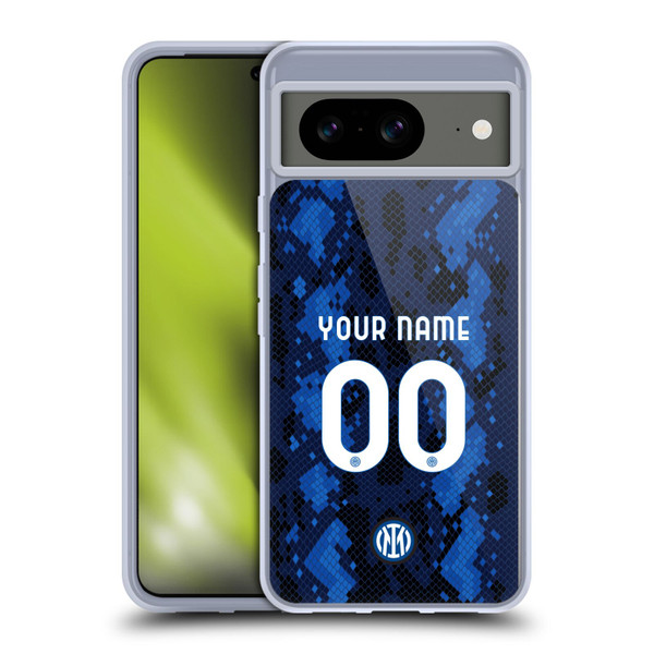 Custom Customised Personalised Inter Milan 2021/22 Crest Kit Home Soft Gel Case for Google Pixel 8