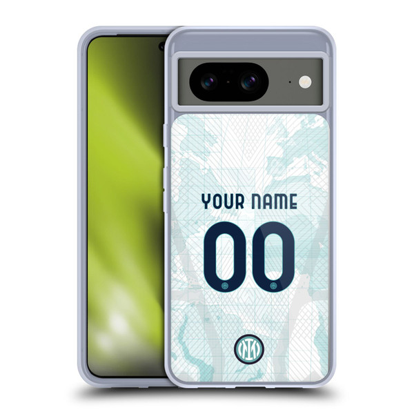 Custom Customised Personalised Inter Milan 2022/23 Crest Kit Away Soft Gel Case for Google Pixel 8