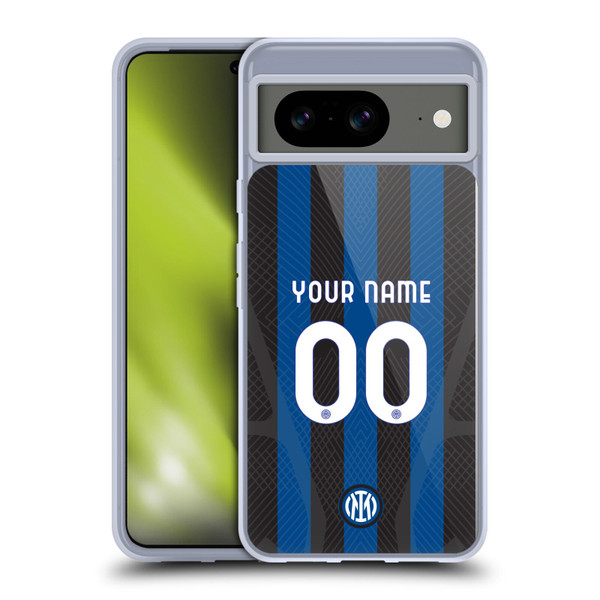 Custom Customised Personalised Inter Milan 2022/23 Crest Kit Home Soft Gel Case for Google Pixel 8