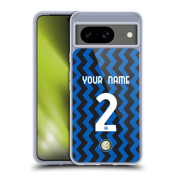 Custom Customised Personalised Inter Milan 2020/21 Crest Kit Home Soft Gel Case for Google Pixel 8