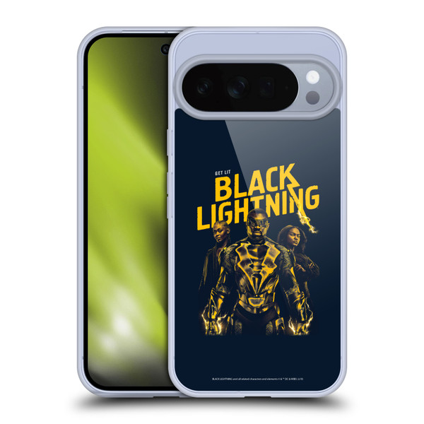 Black Lightning Key Art Get Lit Soft Gel Case for Google Pixel 10 Pro XL