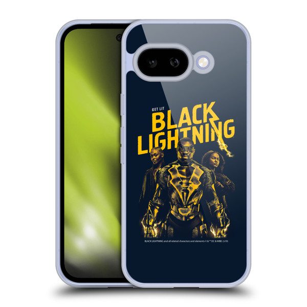 Black Lightning Key Art Get Lit Soft Gel Case for Google Pixel 9A