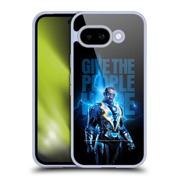 Black Lightning Key Art Give The People Hope Soft Gel Case for Google Pixel 9A