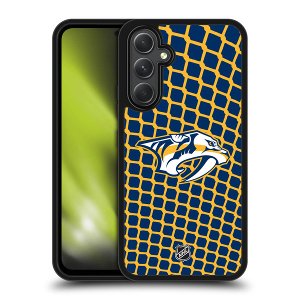 NHL Nashville Predators Net Pattern Gel Armour Case For Samsung Galaxy A54 5G