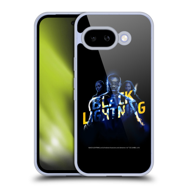 Black Lightning Key Art Group Soft Gel Case for Google Pixel 9A