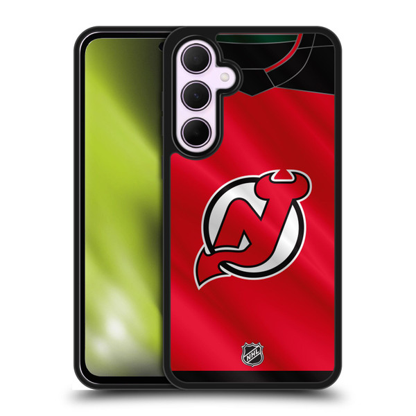 NHL New Jersey Devils Jersey Gel Armour Case For Samsung Galaxy A35 5G