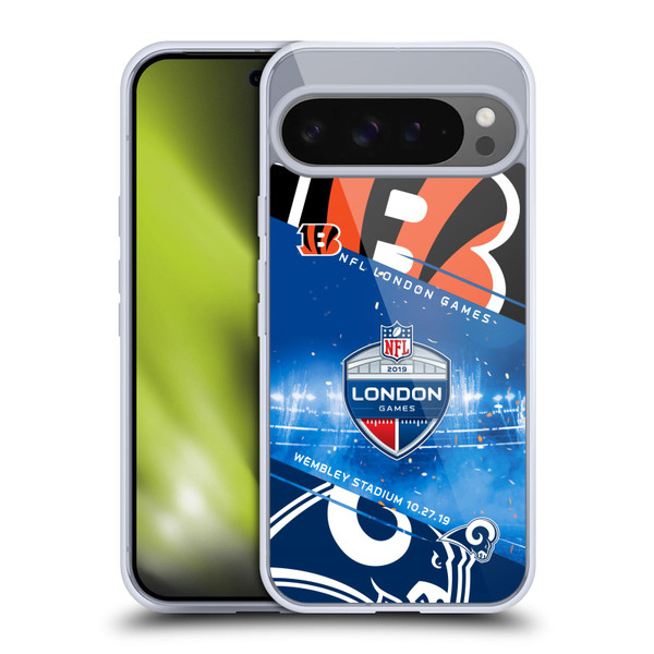 NFL 2019 London Games Bengals VS. Rams Soft Gel Case for Google Pixel 9 Pro XL
