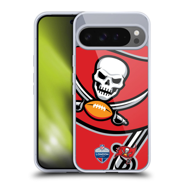NFL 2019 London Games Oversized Buccaneers Soft Gel Case for Google Pixel 9 Pro XL
