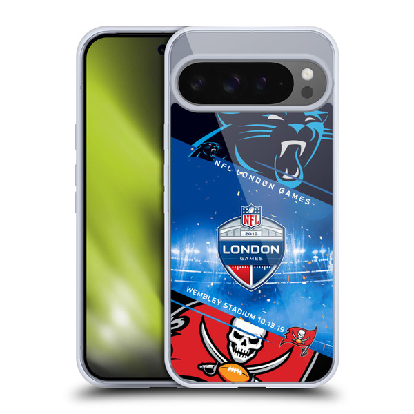 NFL 2019 London Games Panthers VS. Buccaneers Soft Gel Case for Google Pixel 9 Pro XL