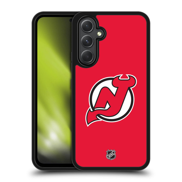 NHL New Jersey Devils Plain Gel Armour Case For Samsung Galaxy A54 5G