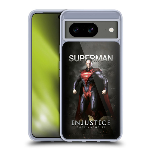 Injustice Gods Among Us Characters Superman Soft Gel Case for Google Pixel 8