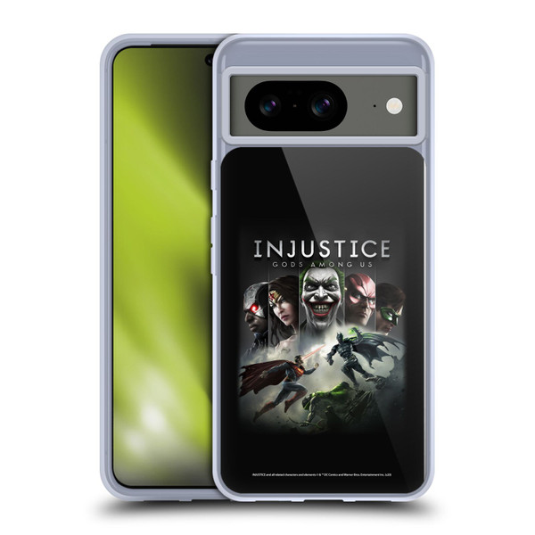 Injustice Gods Among Us Key Art Poster Soft Gel Case for Google Pixel 8