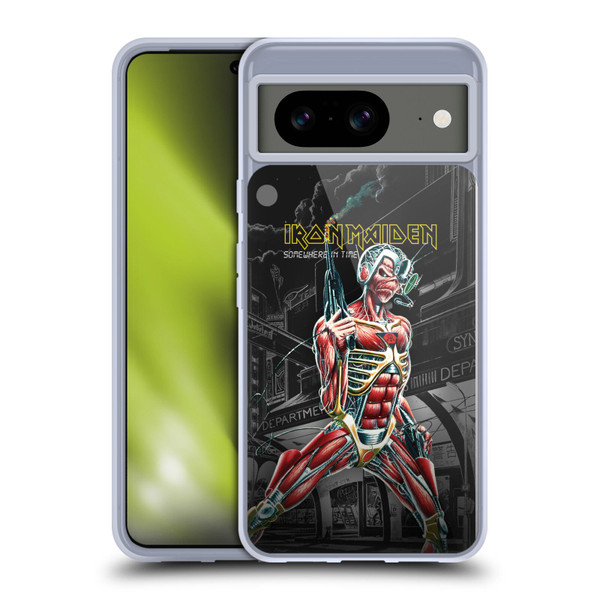 Iron Maiden Album Covers Somewhere Soft Gel Case for Google Pixel 8